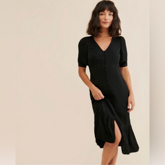 Anthropologie Dresses & Skirts - Maeve Anthropologie Black Midi Dress